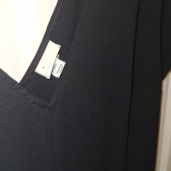 A New Day Black Pant Suit Jumper One Piece XL - Picture 5 of 5